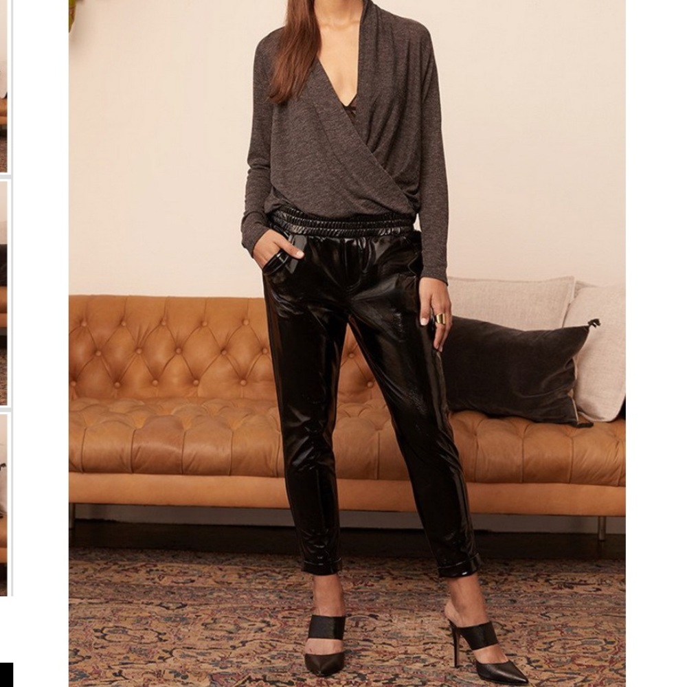 David Lerner Vinyl Cuffed Jogger